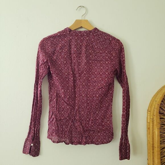 American Eagle Outfitters Button Down Bohemian Top Purple XS - Picture 2 of 6